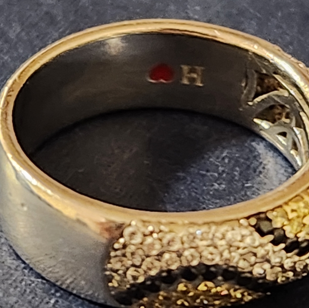 Hidalgo Sterling Silver Simulated Diamond Snake Ring Size 7 - Picture 7 of 8